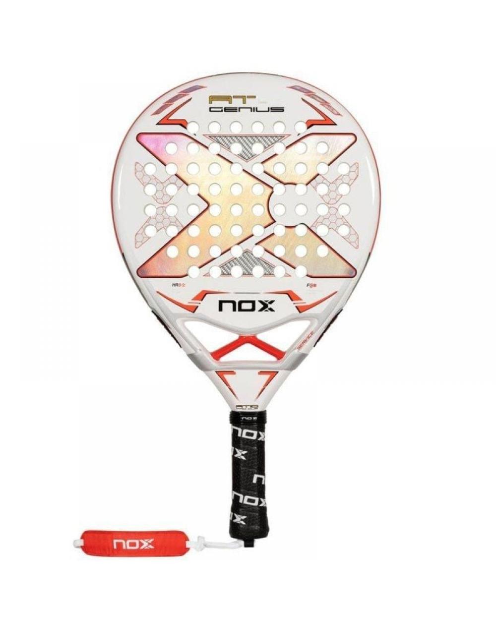 Pala de Pádel NoxSport AT Pro Cup 2024/ Blanca y Naranja