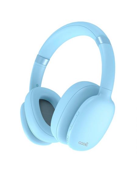 Auriculares Stereo Bluetooth Cascos COOL Roller Celeste