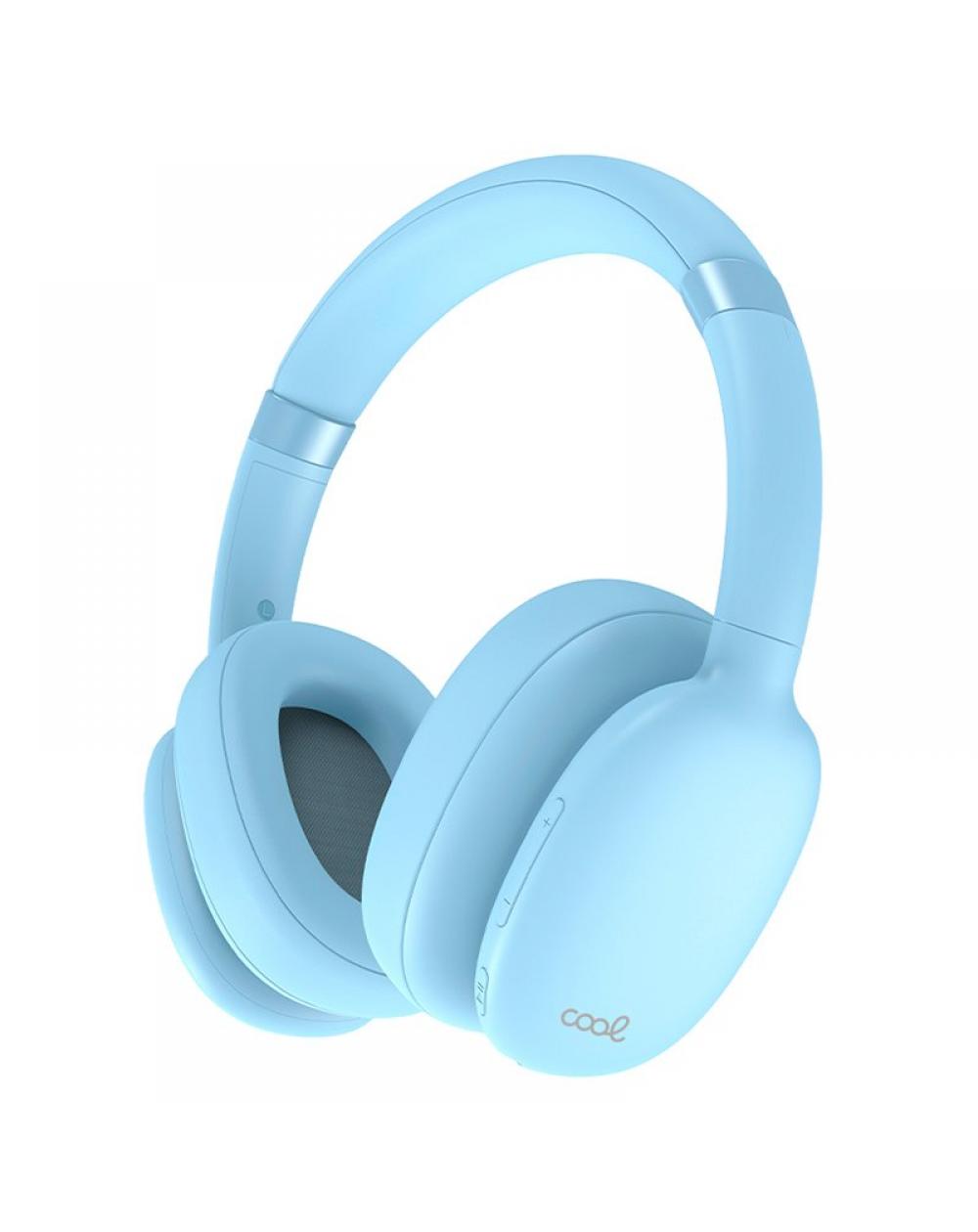 Auriculares Stereo Bluetooth Cascos COOL Roller Celeste