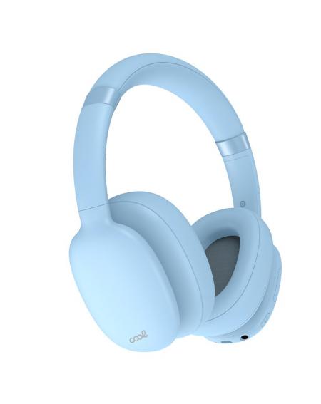 Auriculares Stereo Bluetooth Cascos COOL Roller Celeste