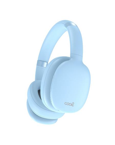 Auriculares Stereo Bluetooth Cascos COOL Roller Celeste