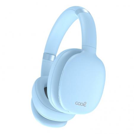 Auriculares Stereo Bluetooth Cascos COOL Roller Celeste