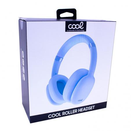 Auriculares Stereo Bluetooth Cascos COOL Roller Celeste