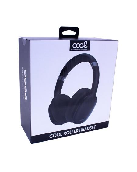 Auriculares Stereo Bluetooth Cascos COOL Roller Negro