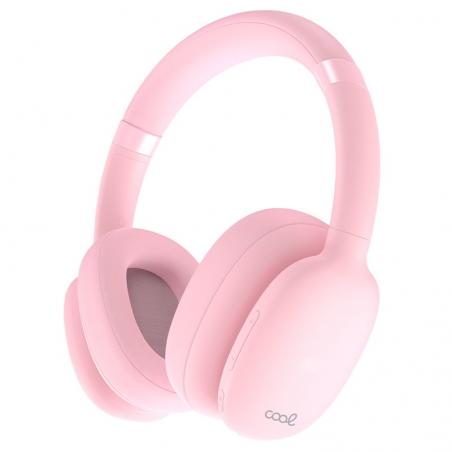 Auriculares Stereo Bluetooth Cascos COOL Roller Rosa