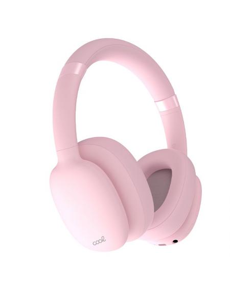 Auriculares Stereo Bluetooth Cascos COOL Roller Rosa