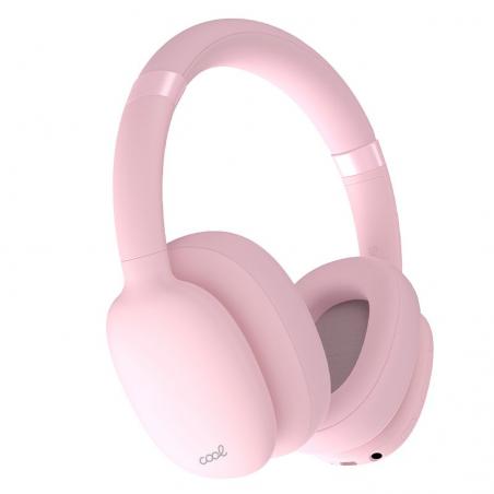 Auriculares Stereo Bluetooth Cascos COOL Roller Rosa