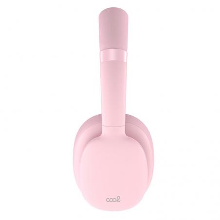 Auriculares Stereo Bluetooth Cascos COOL Roller Rosa