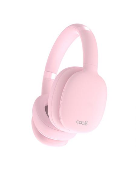 Auriculares Stereo Bluetooth Cascos COOL Roller Rosa