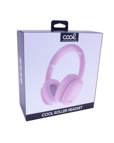 Auriculares Stereo Bluetooth Cascos COOL Roller Rosa