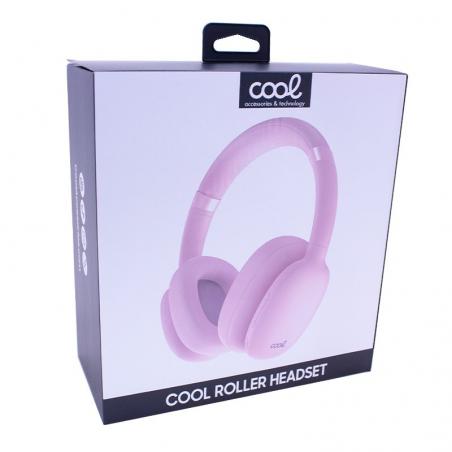 Auriculares Stereo Bluetooth Cascos COOL Roller Rosa