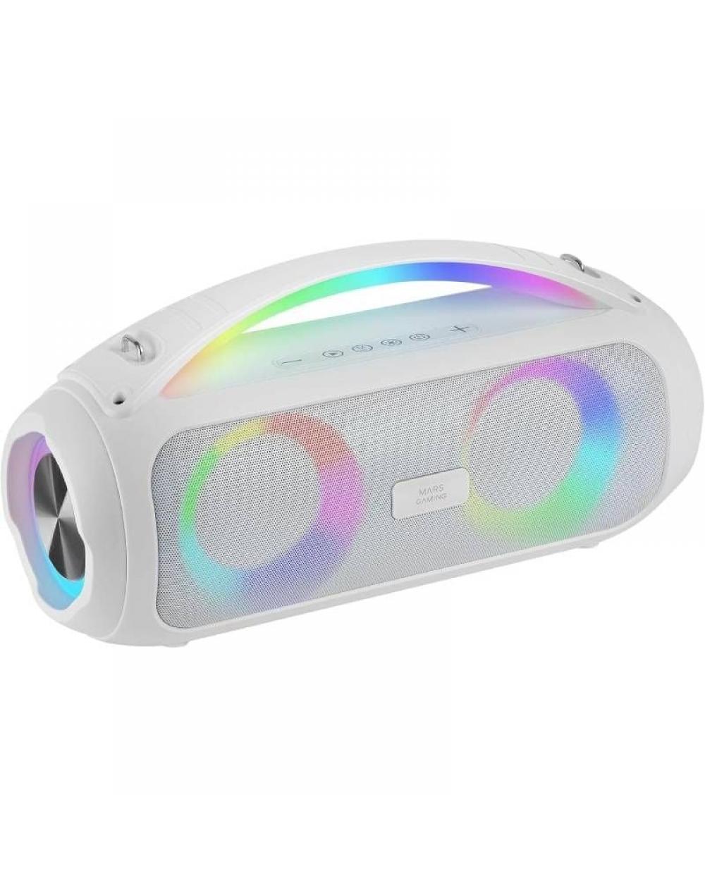 Altavoz con Bluetooth Mars Gaming MS-PULSE/ 50W RMS/ 2.0/ Blanco