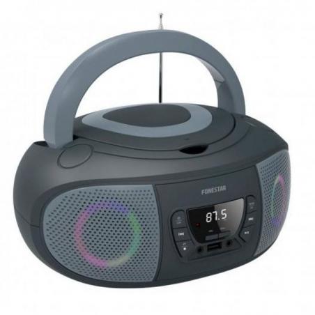 Radio CD Fonestar BOOM-GO-G/ 13W/ Gris