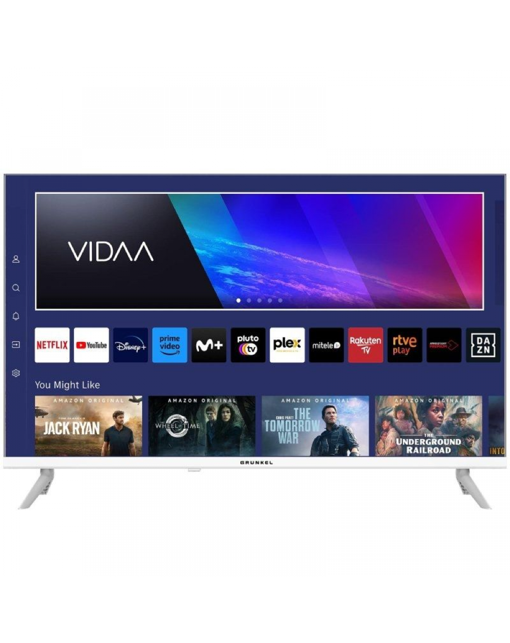 Televisor Grunkel LED-3225VDBLANCO 32'/ Full HD/ Smart TV/ WiFi/ Blanca