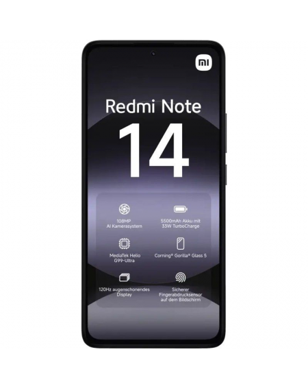 Smartphone Xiaomi Redmi Note 14 6GB/ 128GB/ 6.67'/ Negro