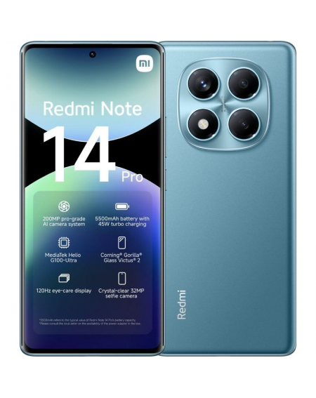 Smartphone Xiaomi Redmi Note 14 Pro 8GB/ 256GB/ 6.67'/ Azul