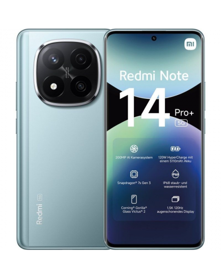 Smartphone Xiaomi Redmi Note 14 Pro+ 8GB/ 256GB/ '/ 5G/ Azul