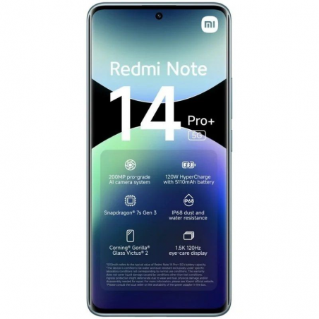 Smartphone Xiaomi Redmi Note 14 Pro+ 8GB/ 256GB/ '/ 5G/ Azul