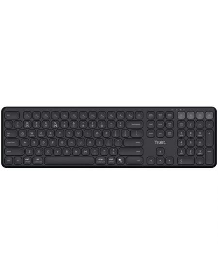 Teclado Compacto Inalámbrico por Bluetooth Trust Vaiya/ Negro