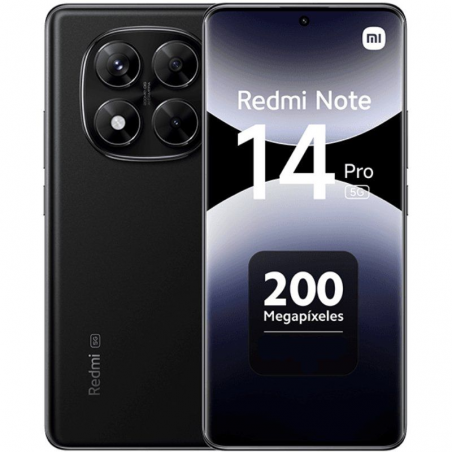 Smartphone Xiaomi Redmi Note 14 Pro 8GB/ 256GB/ 6.67'/ 5G/ Negro Medianoche