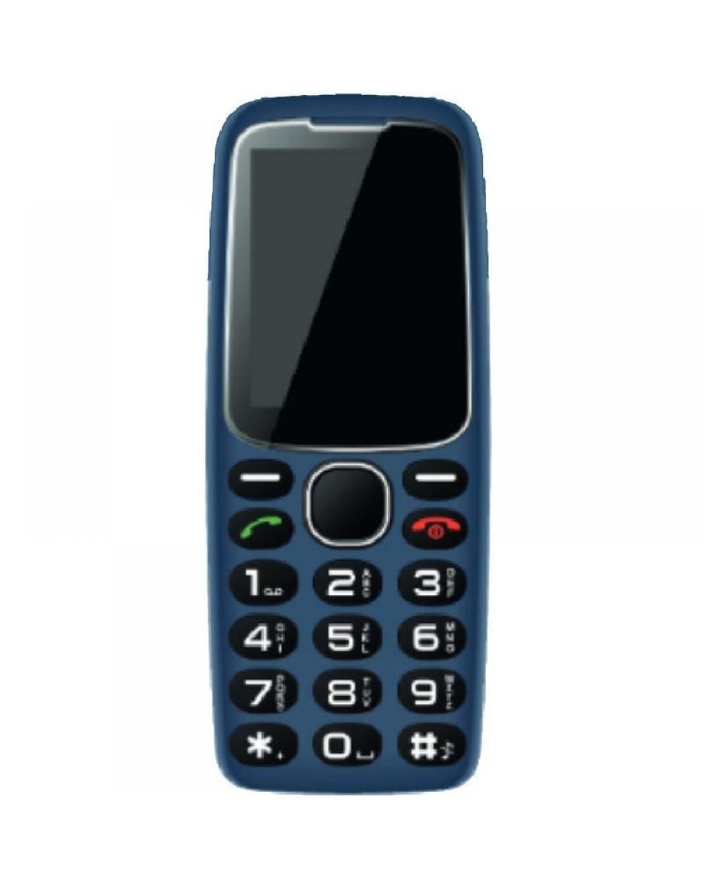 Teléfono Móvil Daewoo DW8001BL para Personas Mayores/ Azul