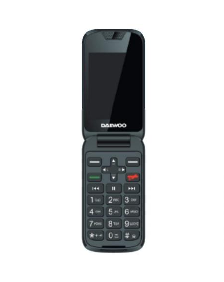 Teléfono Móvil Daewoo DW8002BK para Personas Mayores/ Negro