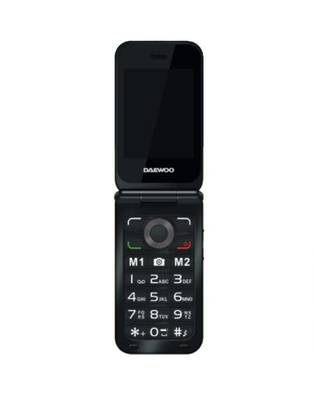 Teléfono Móvil Daewoo DW8003BK para Personas Mayores/ Negro