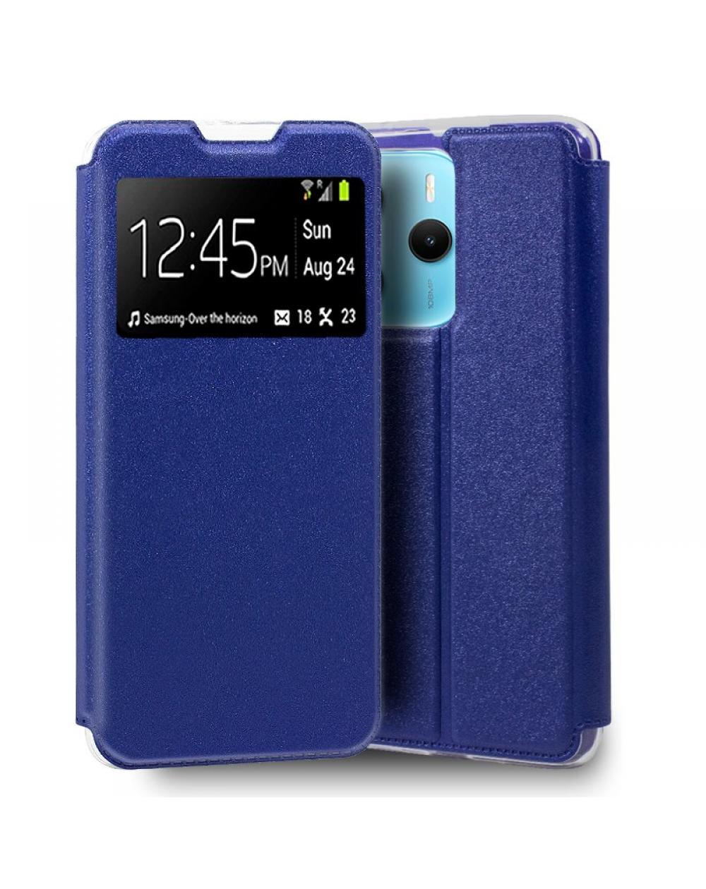 Funda COOL Flip Cover para Xiaomi Redmi Note 14 Liso Azul