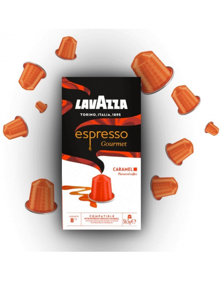 Cápsula Lavazza Espresso Gourmet Caramel para cafeteras Nespresso/ Caja de 10