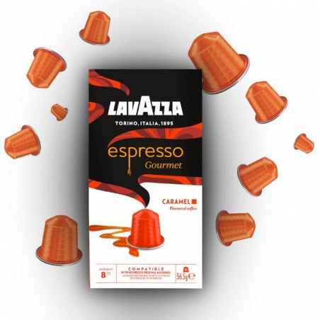 Cápsula Lavazza Espresso Gourmet Caramel para cafeteras Nespresso/ Caja de 10