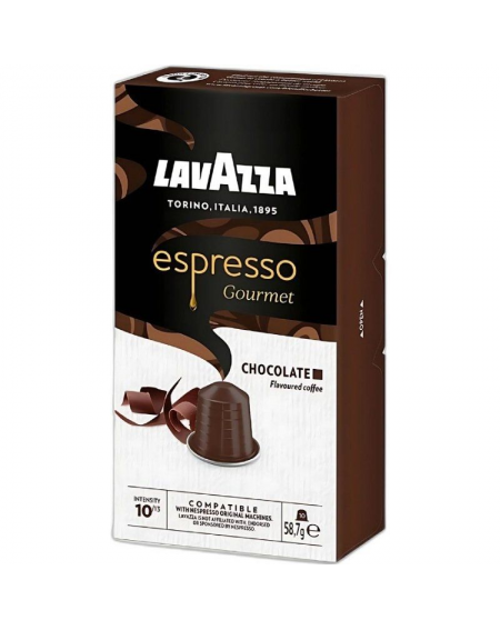 Cápsula Lavazza Espresso Gourmet Chocolate para cafeteras Nespresso/ Caja de 10