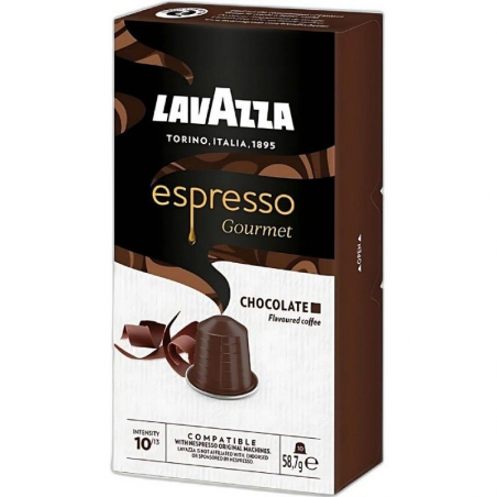 Cápsula Lavazza Espresso Gourmet Chocolate para cafeteras Nespresso/ Caja de 10