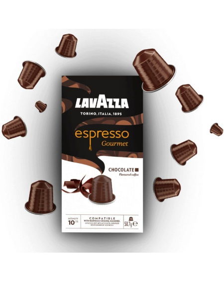 Cápsula Lavazza Espresso Gourmet Chocolate para cafeteras Nespresso/ Caja de 10