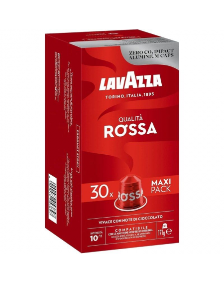 Cápsula Lavazza Qualitá Rossa para cafeteras Nespresso/ Caja de 30