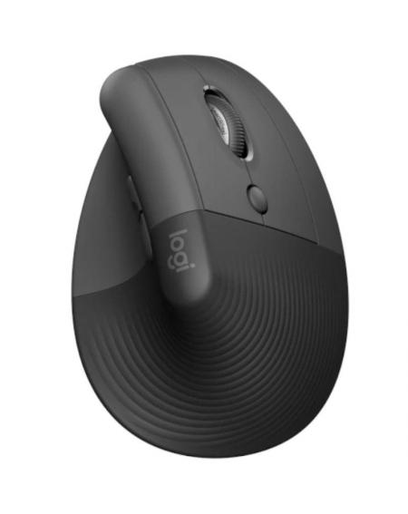 Ratón Ergonómico Inalámbrico por Bluetooth/ 2.4GHz Logitech Lift Vertical Ergonomic Mouse Business/ Hasta 4000 DPI/ Grafito