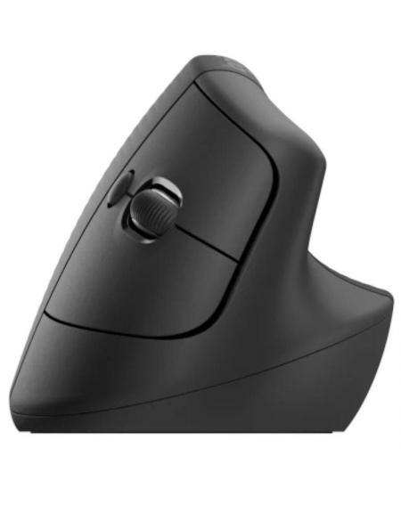 Ratón Ergonómico Inalámbrico por Bluetooth/ 2.4GHz Logitech Lift Vertical Ergonomic Mouse Business/ Hasta 4000 DPI/ Grafito