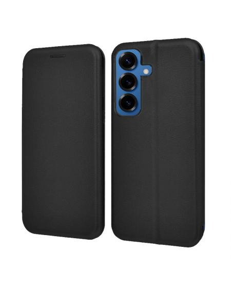 Funda COOL Flip Cover para Samsung S926 Galaxy S24 Plus / S25 Plus Elegance Negro