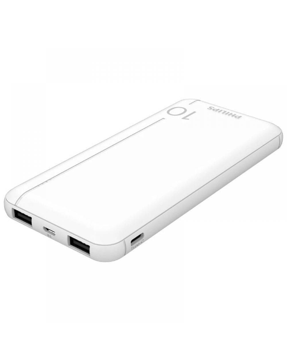 Powerbank 10000mAh Philips DLP1810NW/62/ Blanca