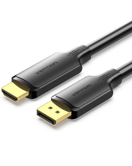 Cable Conversor Vention HFOBF/ DisplayPort Macho - HDMI Macho/ 1m/ Negro