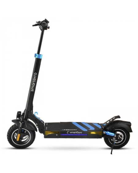 Patinete Eléctrico SmartGyro Speedway Certificado/ Motor 800W/ Ruedas 10'/ 25km/h /Autonomía 50km/ Negro y Azul