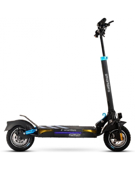 Patinete Eléctrico SmartGyro Speedway Certificado/ Motor 800W/ Ruedas 10'/ 25km/h /Autonomía 50km/ Negro y Azul