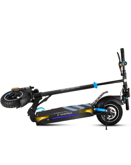 Patinete Eléctrico SmartGyro Speedway Certificado/ Motor 800W/ Ruedas 10'/ 25km/h /Autonomía 50km/ Negro y Azul