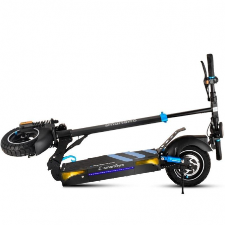 Patinete Eléctrico SmartGyro Speedway Certificado/ Motor 800W/ Ruedas 10'/ 25km/h /Autonomía 50km/ Negro y Azul