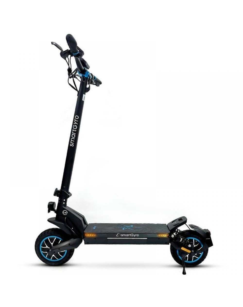 Patinete Eléctrico SmartGyro CrossOver Dual Max 2 Certificado/ Motor 1000W/ Ruedas 10'/ 25km/h/ Autonomía 60km/ Negro