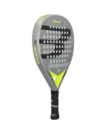 Pala de Pádel Bullpadel Brave 3.0 2021/ Gris y Amarilla