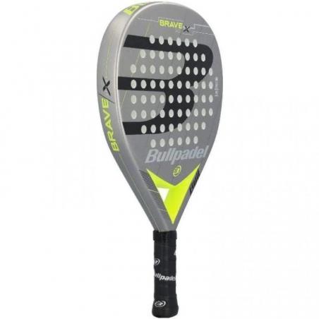 Pala de Pádel Bullpadel Brave 3.0 2021/ Gris y Amarilla