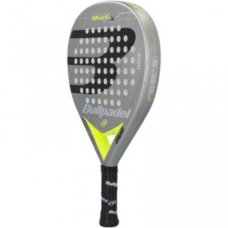 Pala de Pádel Bullpadel Brave 3.0 2021/ Gris y Amarilla