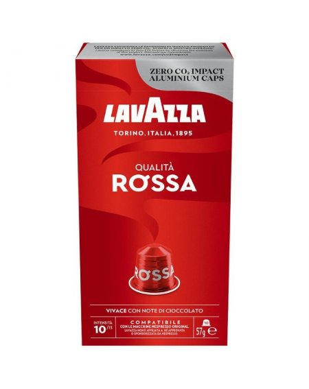 Cápsula Lavazza Qualitá Rossa para cafeteras Nespresso/ Caja de 10