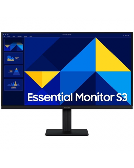 Monitor Profesional Samsung Essential Monitor S3 S24D300GAU/ 24'/ Full HD/ Negro