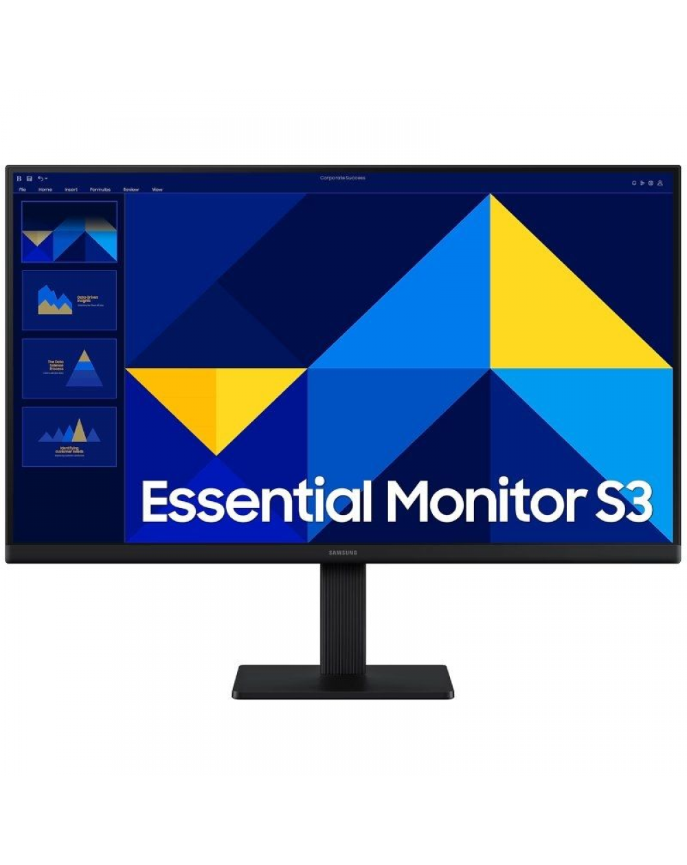 Monitor Profesional Samsung Essential Monitor S3 S24D300GAU/ 24'/ Full HD/ Negro